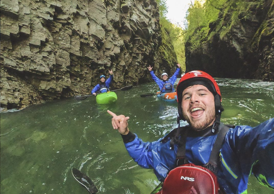 Adrian Mattern als Gast in der  WORLD OF PADDLING auf der boot 2019