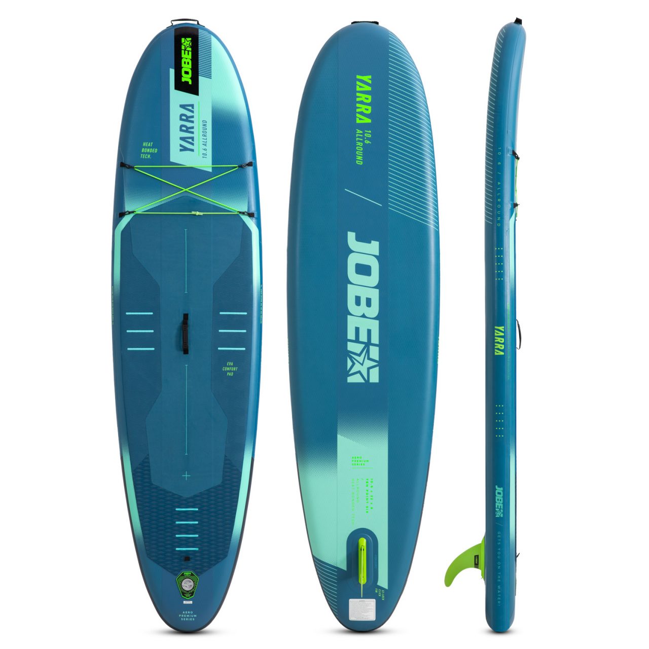 Jobe Aero Yarra SUP Board 10.6 Paket Stahl Blau – Bild 2