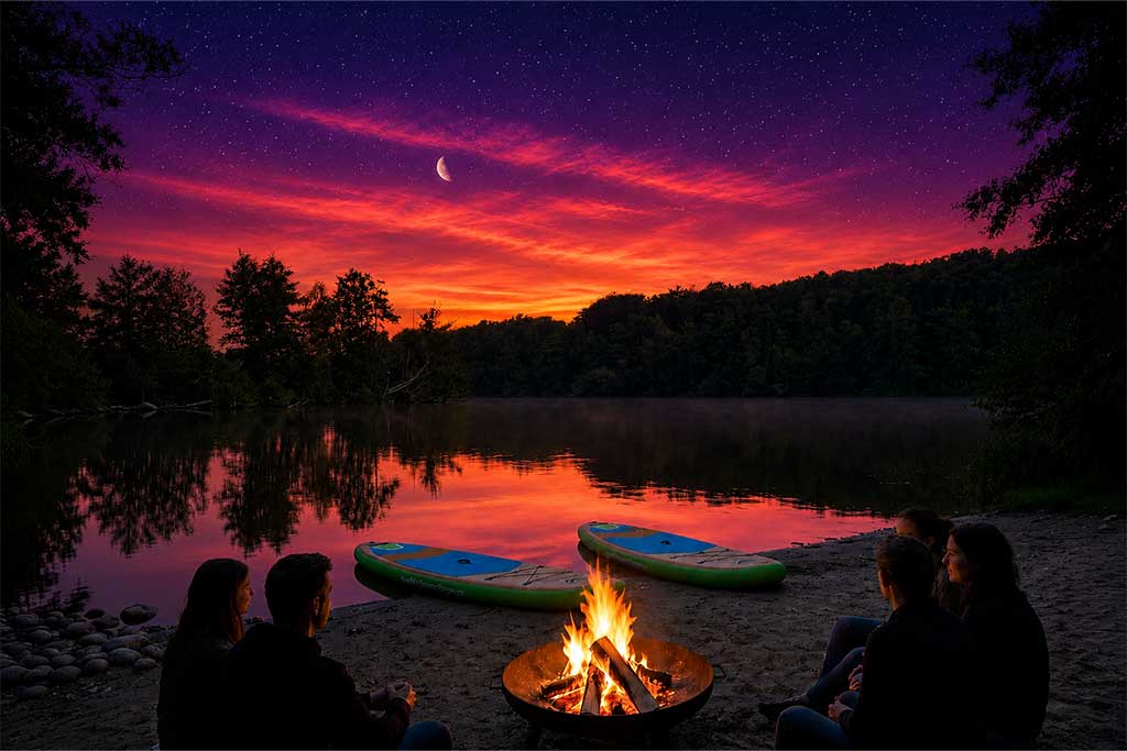 Lagerfeuerromantik – SUP & Chill am Hariksee am 20. Juni 2026