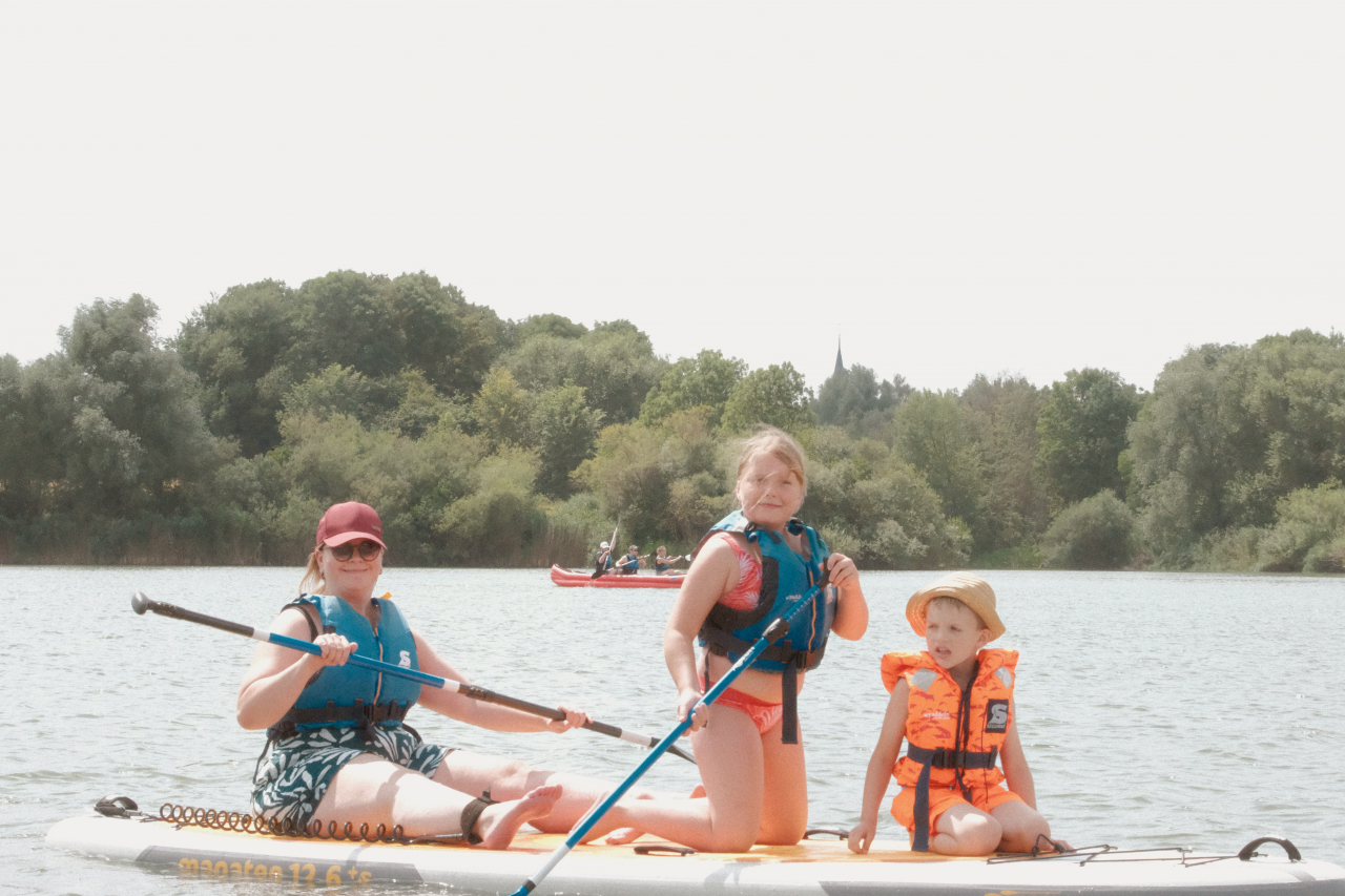 Start am Campingpark Grosser Weserbogen