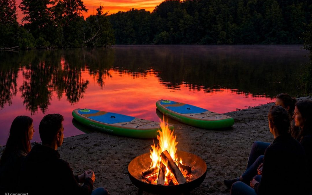 Lagerfeuerromantik – SUP & Chill am Hariksee (Flammlachs-Edition)